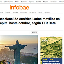 El mercado transaccional de Amrica Latina moviliza un 29% menos de capital hasta octubre, segn TTR Data